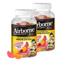 Airborneは500mgのビタミンCのグミ、強力な酸化防止剤VIT C及びE - 63のグミ、分類されたフルーツの味の子供の免疫サポート亜鉛グミをからかいます(2)