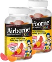 Airborneは500mgのビタミンCのグミ、強力な酸化防止剤VIT C及びE - 63のグミ、分類されたフルーツの味の子供の免疫サポート亜鉛グミをからかいます(2)