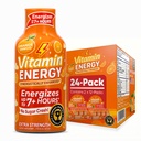 ビタミン エネルギー 免疫+ 余分強さ エネルギー ショット オレンジ バースト 24 のパック、260mg 自然なカフェイン、B ビタミン、シチコリン、緑茶、免除及び焦点サポート、ゼロ砂糖、グルテンフリー 1.93 の fl oz