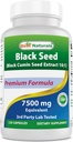 Best Naturals Black Seed (Black Cumin Seed Extract 10:1) 750 mg Per Serving- 120 Capsules