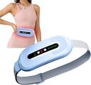期間のクランプのための携帯用コードレスのヒート パッド、3つの熱レベルおよび3つのマッサージ モード、女性の背部痛みの軽減の月経ベルト(青)が付いている速い暖房パッド