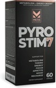 Pyro Stim 7 Metabolism Booster Fat Loss Support Energy Boost - Once-A-Day Thermogenic with Teacrine for Focus, Appetite Control, Muscle Toning, and Mood Control (60 Capsules)