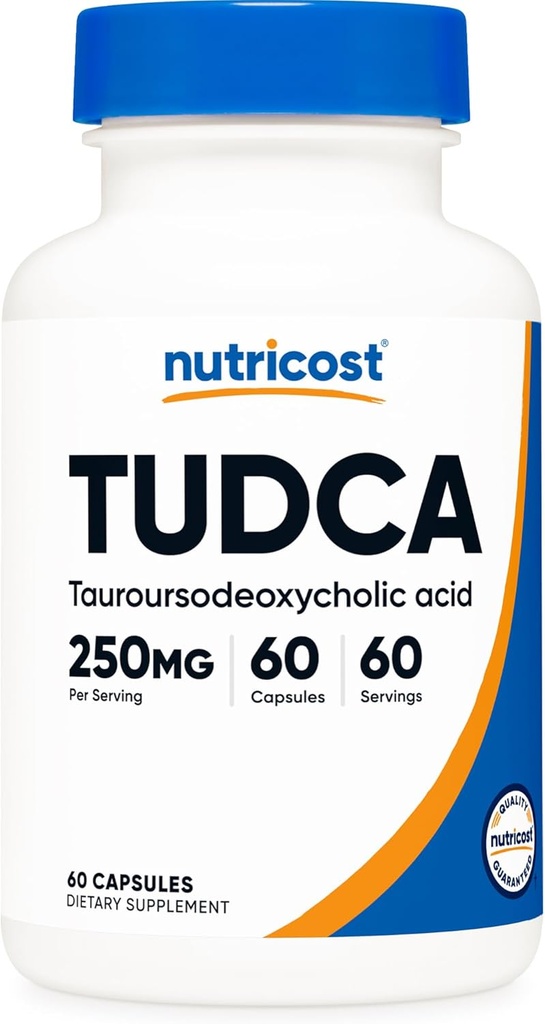 Nutricost Tudca 250mg、60カプセル(Tauroursodeoxycholic酸) - プレミアム品質