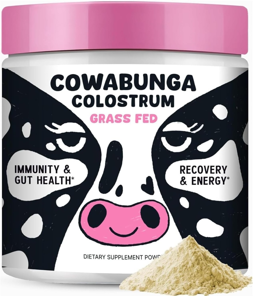 SonoHealth Cowabunga Colostrum - Premium、Pure&Unaltered Colostrumパウダーサプリメント - 免疫サポート、腸の健康、筋肉のサポートとウェルネス - コーシャ&ハラール認定カロストロ