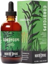 North Spore Organic Cordyceps Mushroom Tincture (4 oz) | 100% Fruiting Body Extracts | Energy, Endurance, and Stamina | Certified Organic, Vegan, Non-GMO | Adaptogenic, Nootropic | Made in USA