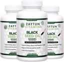 Halal Black Seed Oil (3-Pack) Cold-Pressed Nigella Sativa, Supports Heart, Brain, Joints, Immune Health, Non-GMO, Made in USA - Halal Vitamins