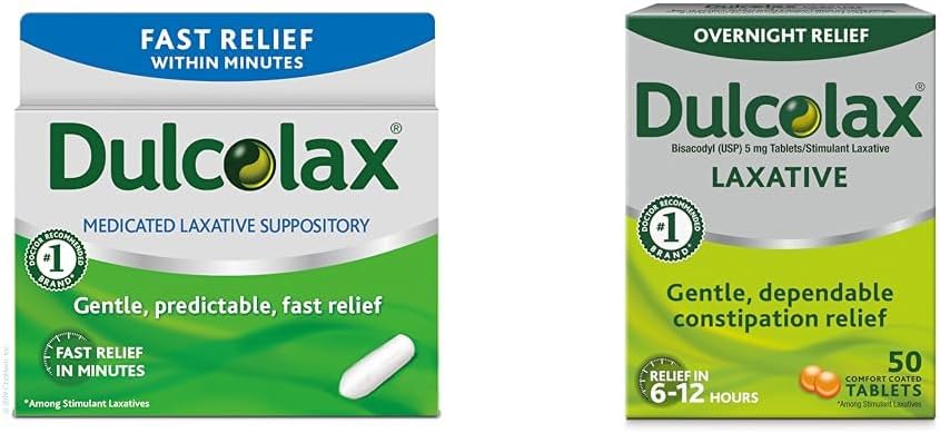 Dulcolax の速い救助は乳剤の坐骨剤の速い救助、Rectal の使用だけ、Bisacodyl の 10 の mg 及びGentle の便秘の救助、Bisacodyl 5 の mg のタブレット、50 の計算のために Laxative を超過します