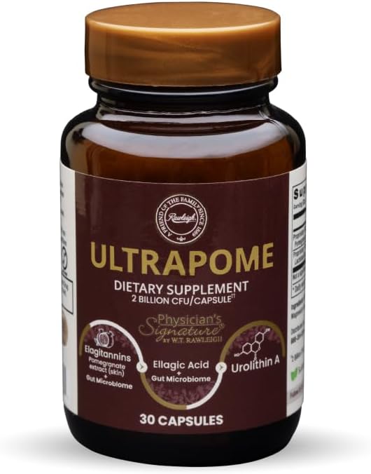 Rawleigh Ultrapome: 30 のベジタリアンのカプセル、ザクロ+生きている文化/マイクロバイオオム、Ellagitannins、尿素の補足、Mitochondrial健康、Mitophagy、エネルギー サポートのための細胞の健康の複合体