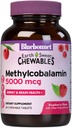 Bluebonnet栄養EarthSweet Methylcobalamin 5,000 mcg活性補酵素ビタミンB12のフォームは、エネルギーブーストと代謝をサポート - ビーガン、グルテンフリー - ラズベリー味 - 60 Chewable錠