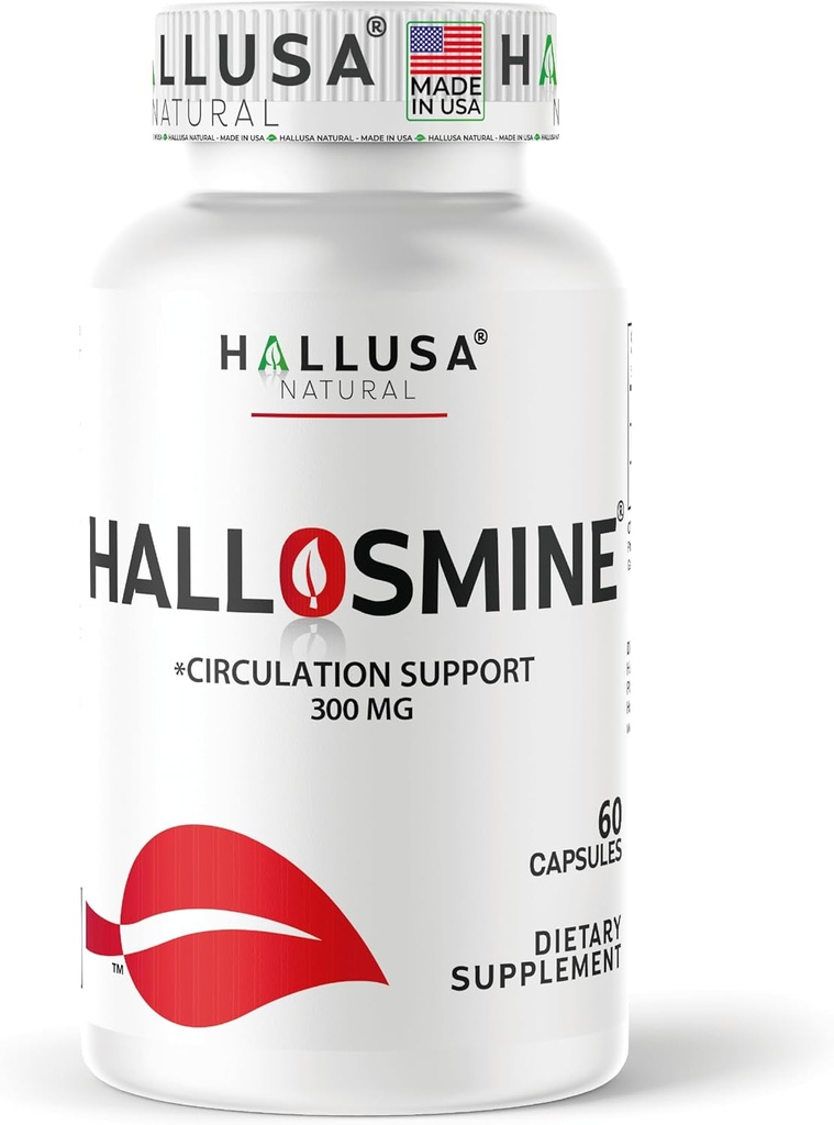 Hallusa Natural Diosmin Circulation - Support for Circulation and Veins - DIOSMIN - DIOSMINE- DIOSMINA - Circulation & Vein Support Supplement