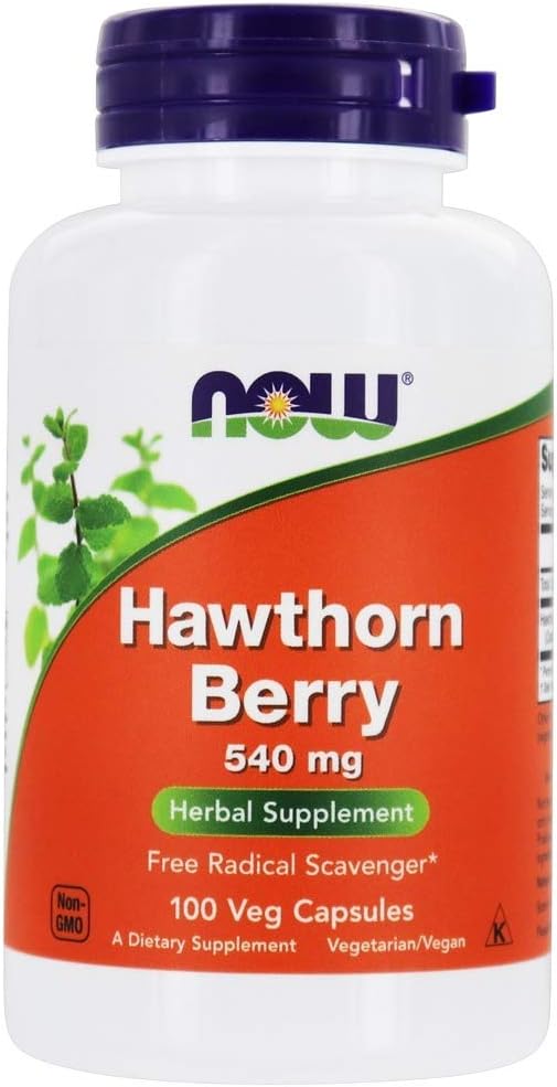 NOW Hawthornベリー540mg、100ベジカプセル(4パック)