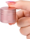 小さい丸薬の箱の毎日の丸薬箱-ポケット財布のための携帯用金属の丸薬の容器、ビタミン、タラのレバー オイル、薬、丸薬のオルガナイザーのピンクのための単一の防水丸薬のホールダー