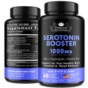 自然なセロトニンの補足-米国5HTPのセロトニン及びCortisolのマネージャー- 5HTP、ビタミンB6、B12、GABA、Lのテアニン、Lのトリプトファン- 60のカプセルが付いている女性のためのセロトニンのブースターのビタミンの補足でなされる
