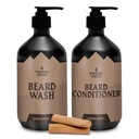 Striking Viking Beard Care Set(Sandalwood) - パラベン&硫酸塩 ジョジョバオイルとの無料シャンプー - すべてのベアードタイプ(10オンス/ボトル)のための深いクリーン