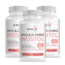 女性のためのMyo-Inositol及びD-Chiro Inositolの補足 - 理想的な40:1の比率-サポート女性のホルモンのバランス及び豊饒及びOvarianの健康-ビーガン粉のカプセル- 90日の供給