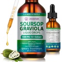 Soursop Graviolaの液体は海のMossのエキス、細胞サポート及び再生のためのSoursopのビターの液体、免除、レバー、酸化防止剤、Granviolaの葉のエキス2か月の供給60MLと補います