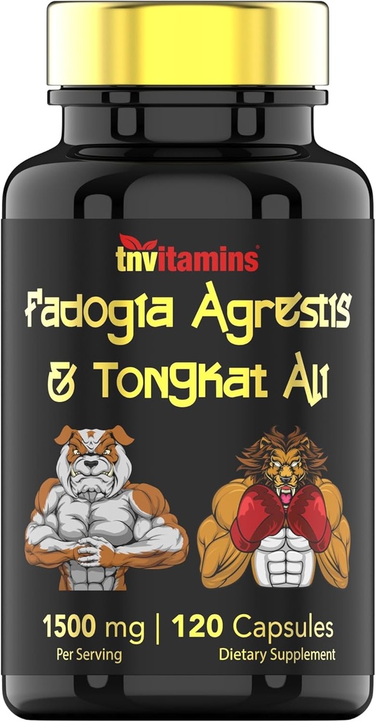 Fadogia Agrestis&Tongkat Aliサプリメント:1500mg - 120カプセル  750mg各トンカットアリ(Longjack)&Fadogia スポーツ栄養、アスレチックパフォーマンス、筋肉のための男性のための超Potent式*
