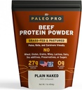 PaleoPro Protein Powder Grass-Fed, Pastured, Cage-Free Protein | Gluten & Dairy Free. No Sugar, Soy, Grains or Net Carbs | Paleo & Keto Friendly - 15 Servings (16 oz, Plain)