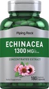 Piping Rock Echinacea Extract Capsules 1300mg | 180 Count | Herbal Supplement | Vegetarian, Gluten Free, Non-GMO
