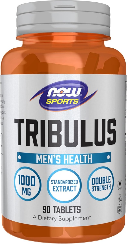 NOW Foods Sports Nutrition、Tribulus(Tribulus terrestris)1,000mg、Double Strength、Men's Health、90錠
