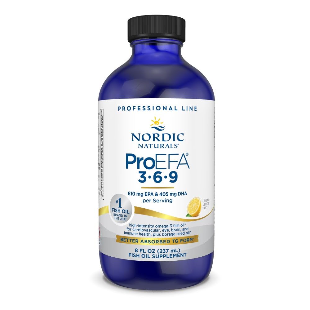 Nordic Naturals ProEFA 3-6-9、レモンフレーバー - 8 oz - 1270 mg Omega-3 - EPA&DHA - ヘルシースキン、認知症、およびポジティブム - 非GMO - 48 サービング