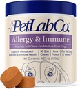 PetLab Co. 犬のためのアレルギー&免疫毎日のプロバイオティクス。 Yeast Production、Seasonal Allergies、Intermittent Itchiness、Gut&Digestive Health for Middle size Dogs、パッケージング May Varyをサポート