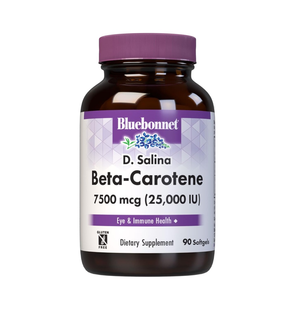 BlueBonnetはベータ カロテン25000 IUの柔らかいゲル、赤みがあるブラウン、90の計算を混合しました