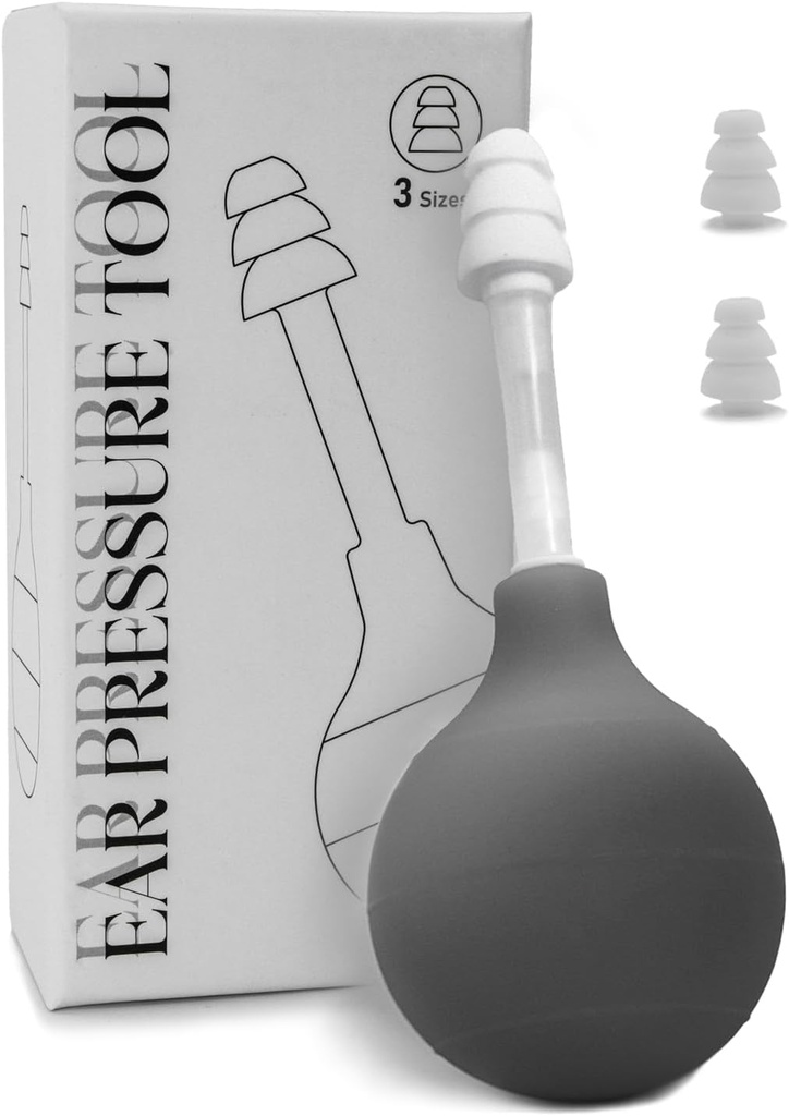自然な耳圧の救助装置、内部の耳の圧力、飛行機の耳の痛みの軽減の吸引装置による片頭痛の救助プロダクト(灰色)