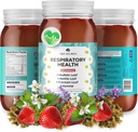 TrueSeaMoss Pro-Line Gel - Respiratory Health - 5+ Flavors - Fruit Gel with Premium Sea Moss & Potassium - Vegan-Friendly - Vitamin & Mineral Rich Supplement - Made in USA (Strawberry, Pack of 1)