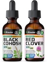 BIO KRAUTER ブラックコホッシュ Tincture 2 Fl. Oz. & Red Clover Tincture 2 Fl. Oz.