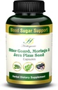 HERBOGANIC Bitter Gourd MoringaとJava Plum Seed Capsules | 500mg |All Natural Detoxification | 60カプセル