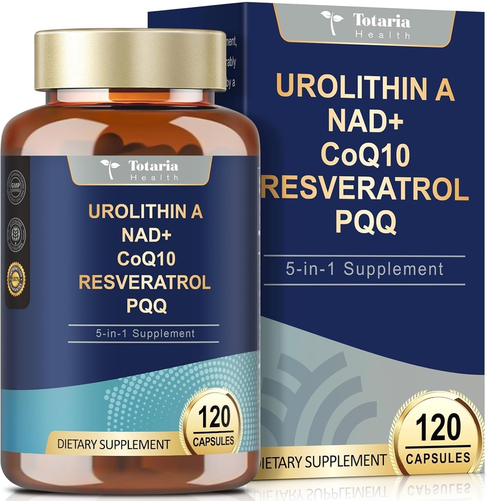 Totaria Urolithin A サプリメント 1000 mg と NAD +, CoQ10, Resveratrol