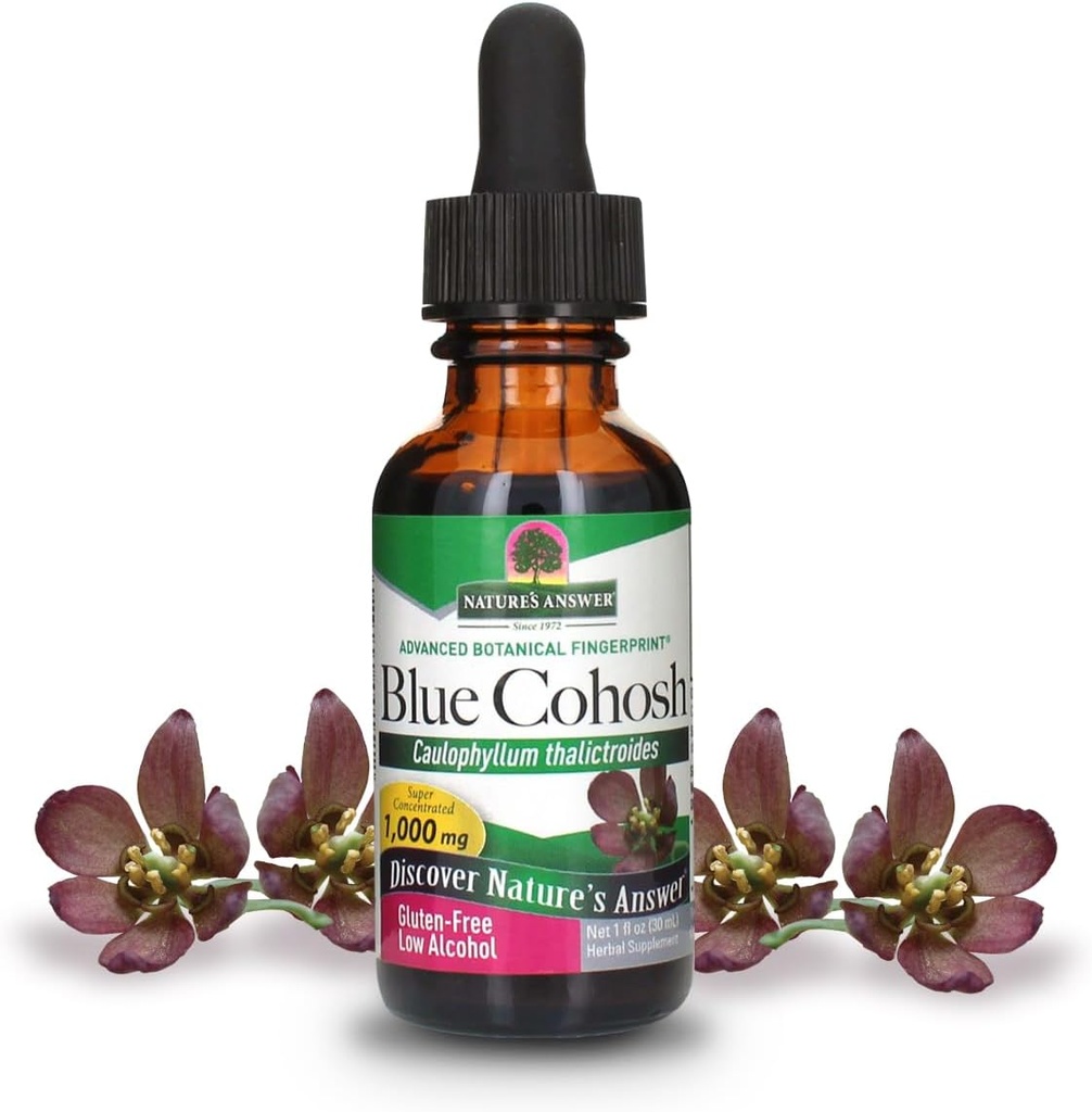 Nature's Answer Blue Cohosh Root with Organic Alcohol, 1-Fluid Ounce