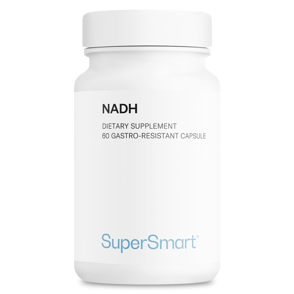 Supersmart - 1日あたりのNADH 5mg(還元ニコチンアミドアデニンダイナクレオチド) - NADHサプリメント - エネルギーピル  非GMO&グルテンフリー - 60遅延解放カプセル
