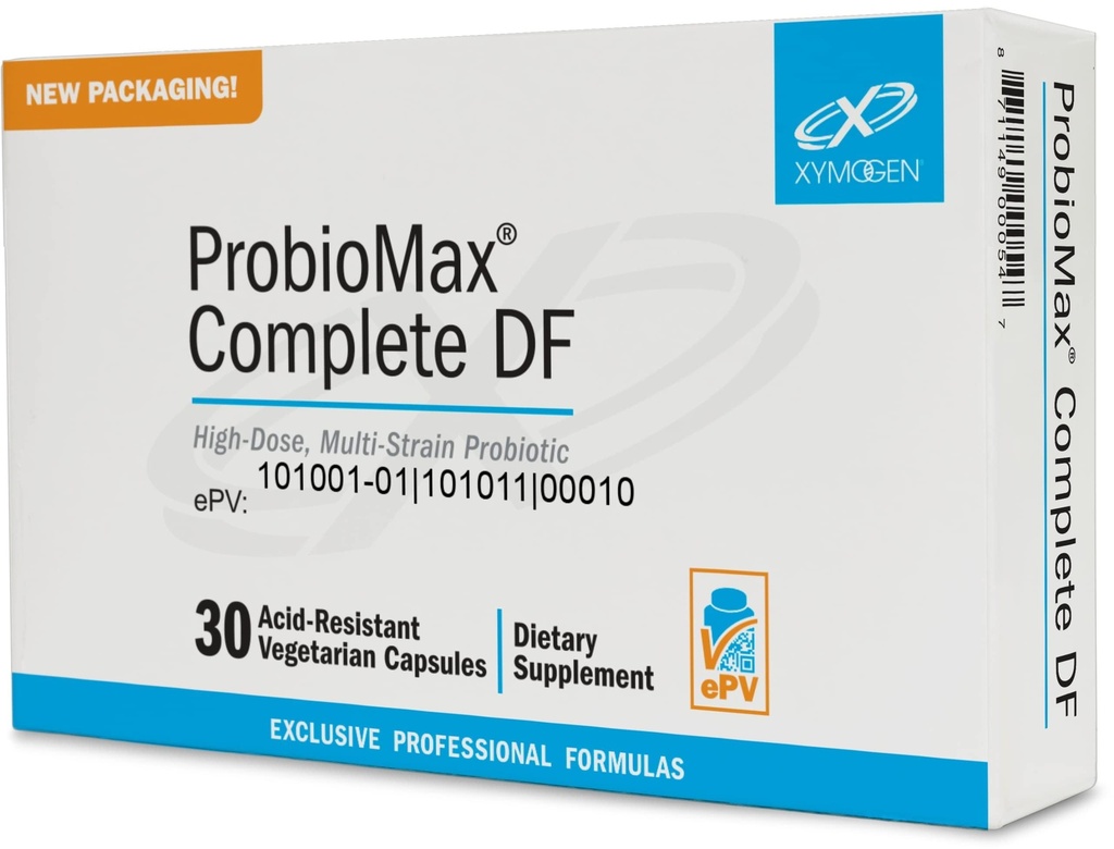 XYMOGEN ProbioMax 完全な 45B - 45 億 CFU のプロバイオティック サプリメント - 高用量、乳製品無料プロバイオティクス - 元々 ProbioMax 完全な DF (30 カプセル)