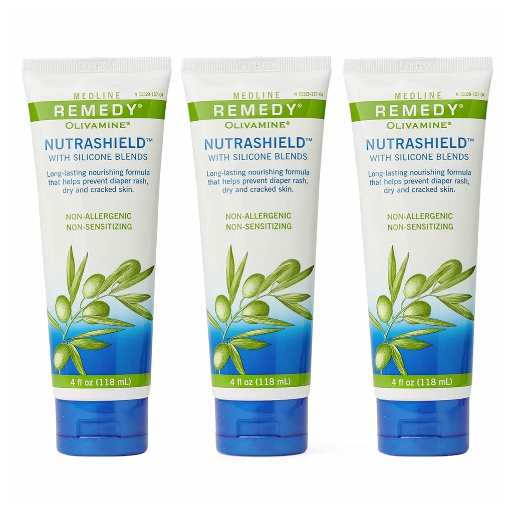 Medline Remedy Nutrashield、皮の保護、Chapped か割れた皮、乾燥した Denuded 皮のための理想、4 つの oz (パッケージ 3)