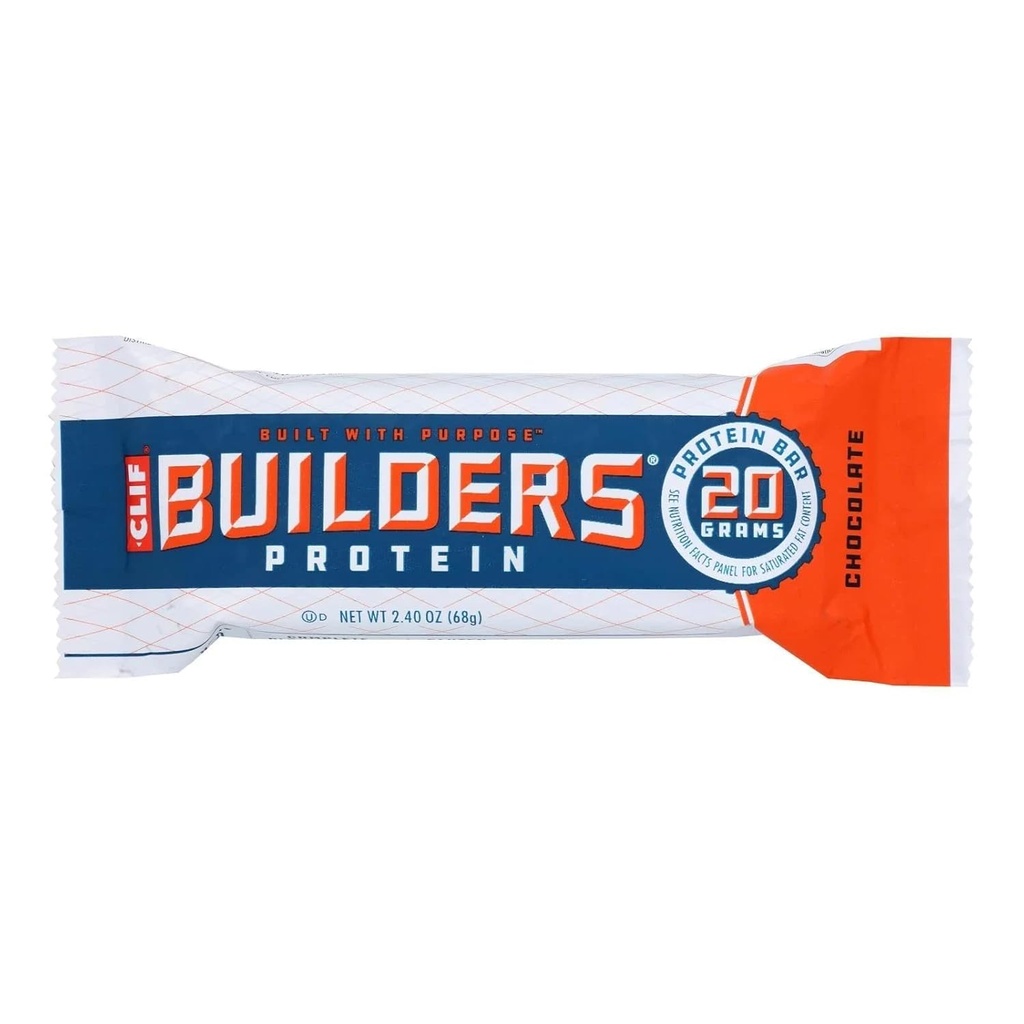 Clif Bar Builder's Bar Chocolate - 2.4 oz (12) (1 Case)