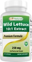 Best Naturals Wild Lettuce 10:1 Extract 250 mg - 240 Capsules