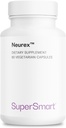 Supersmart Neurex (Advanced Formula) - High Potency Brain Supplement - with Ginkgo Biloba, Bacopa Monnieri, GPC, Huperzine A | Non-GMO & Gluten Free - 60 Vegetarian Capsules