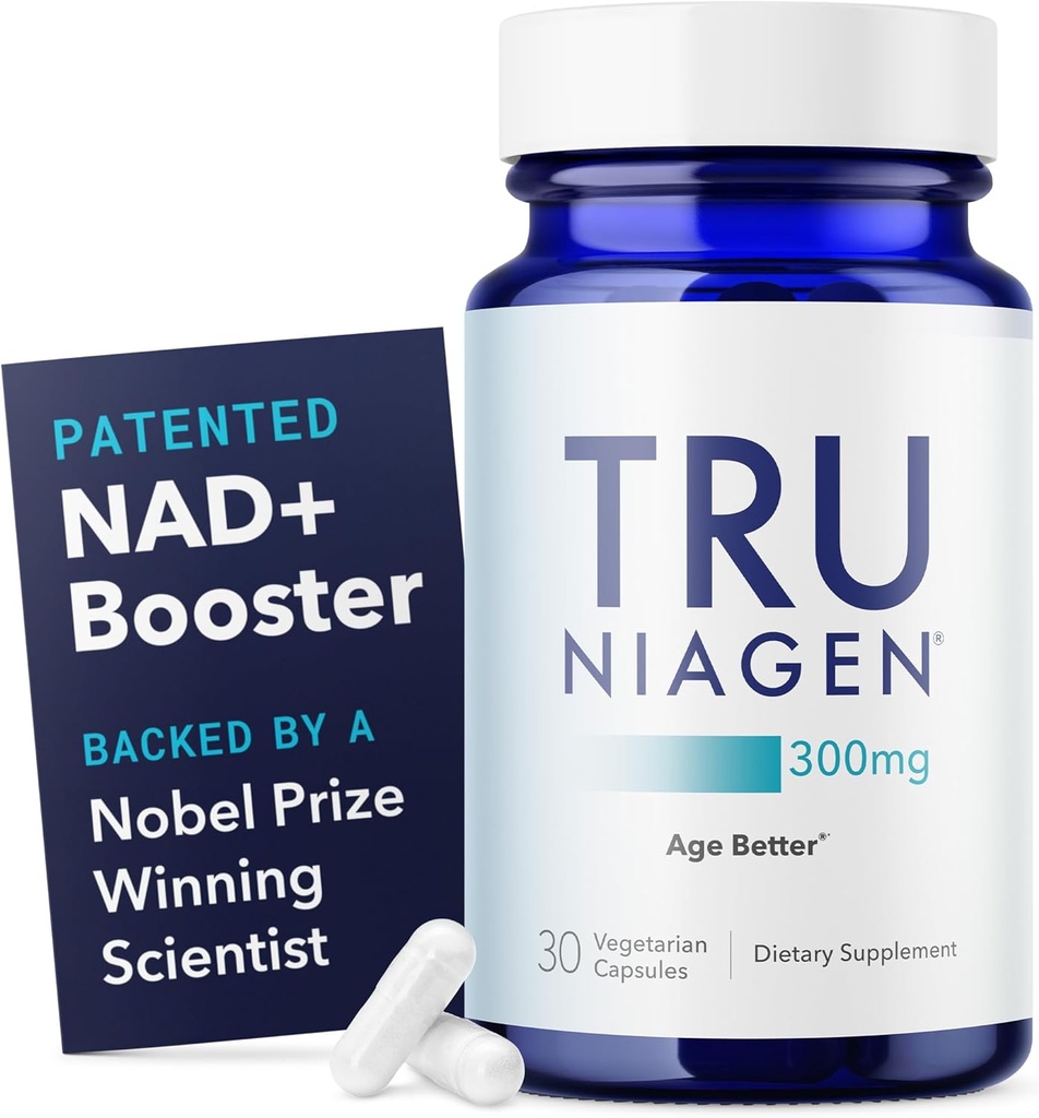 抗老化および細胞再生のためのTRU NIAGENの特許を取られたNAD+の補足、300のmg Niagen、30のサービング|サポート 細胞エネルギー、頭脳、筋肉|ニコチンアミドの肋骨(NR)は1日を服用します | 1本のびん