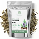 Elanen Naturals Organic Licorice Root 1 lb。 (16 oz。)、USDA 認定オーガニック Licorice Root Tea、Licourice バルク チョップ、アルコール飲料、Raiz de Regaliz Licrice、Glycyrrhiza glabra、カット&シフテッド