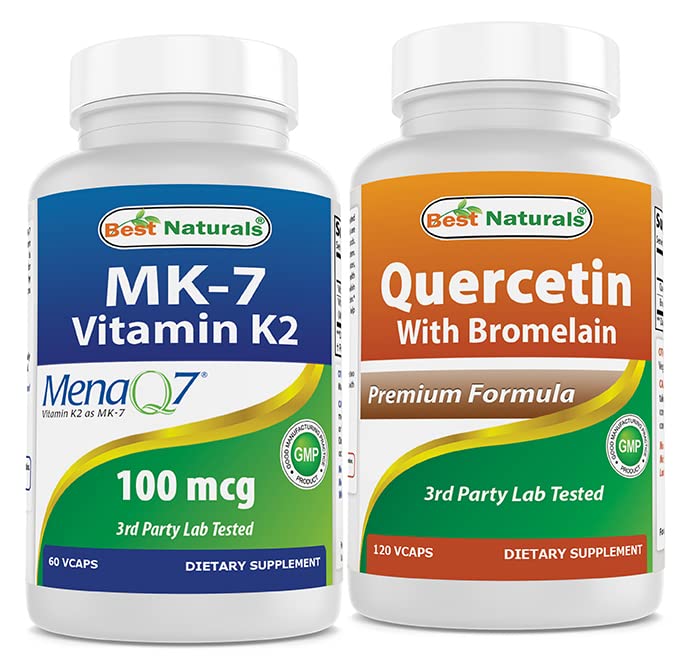 ベストナチュラルズ MK-7 100 mcg&ケルセチン with Bromelain