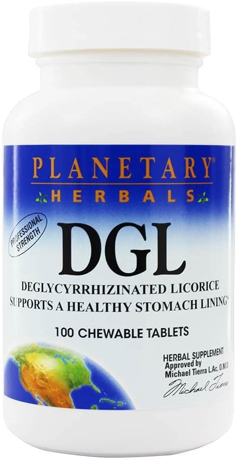 惑星の草 DGL の Licorice、100 のタブレット