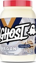 GHOSTビーガンプロテインパウダー, シナボン - 2lb, タンパク質の20g - 植物ベースのエンドウ豆 & 有機カボチャプロテイン - ポストワークアウト&栄養シェイクスムージー, & ベーキング - 大豆&グルテンフリー