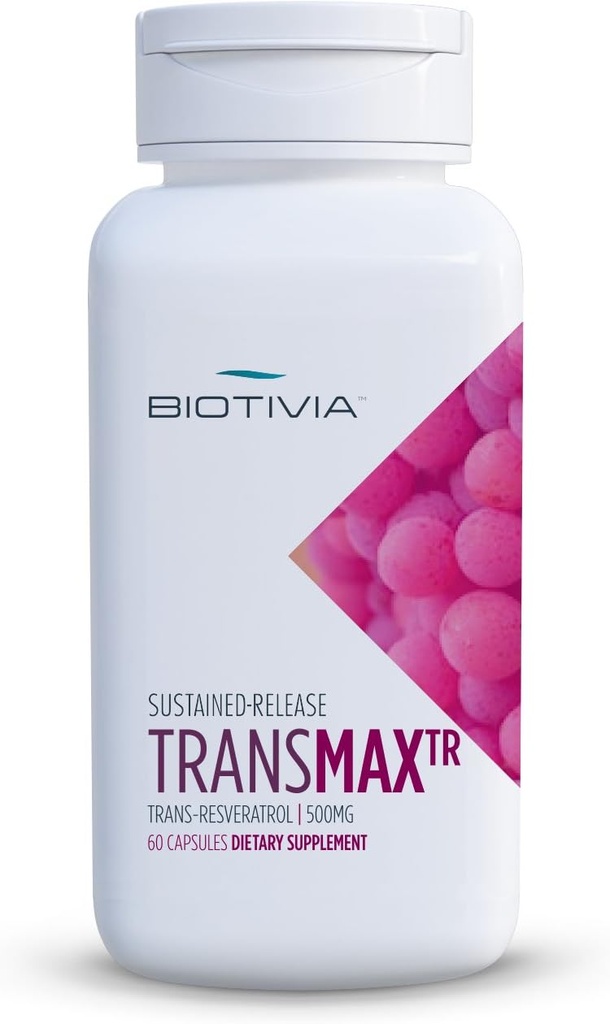 Transmax の時間解放。 より多くの生物油性のための Trans-resveratrol + ポリダチンの 500mg。 高い効力。 ベジタリアン100% プレミアムレスベラトロール製品。 医師の選択肢 60錠。