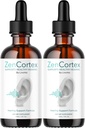 LIVORKA ZenCortex ドロップ、耳の健康のための液体サプリメント、健康な補聴器をサポート、60 日間 2 本のボトル - パック 2