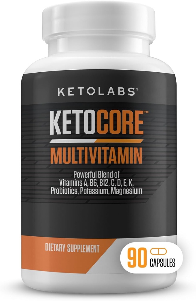 Ketocore Keto Vitamins | Keto Multivitamin for Men & Women | Keto Supplements & Carnivore Diet Supplements, Keto Friendly Multivitamin | No Keto Flu | マグネシウム・カリウムの豊富 | 90 カプセル