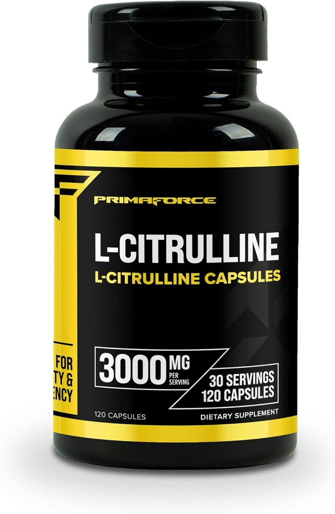 Primaforce L-Citrulline 3000mg、120カプセル、30サービング