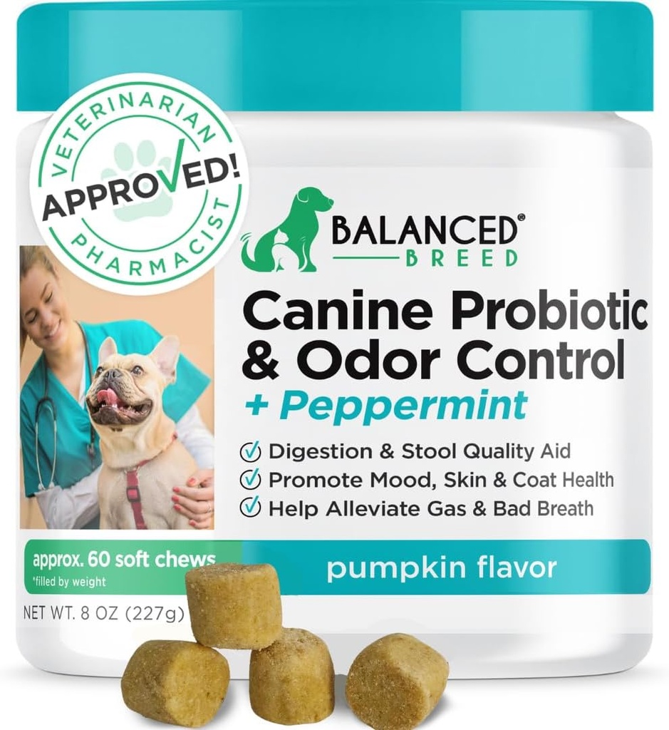 米国Vet-Pharmacistで作られたバランスの取れた犬のプロバイオティクス消化の健康酵素は、Fortiflora Probiotics犬アンチイーストサプリメントは、便秘の救済犬イタキ肌のイタキ耳非GMO