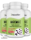 NaturalSlim、筋肉弛緩のためのカリウムとマグネシウムのクエン酸塩によるMag C、睡眠の質、神経機能及び電解質サポート、人および女性のための毎日のマグネシウムの補足、100カプセル3pk
